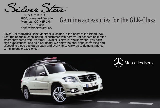 2010 Mercedes Benz Glk Class Accessories Silver Star Montreal Quebec