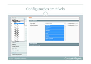 © 2013 – Gugliotti Consulting
Configurações em níveis
 