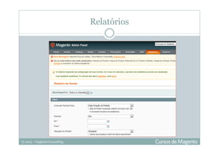 © 2013 – Gugliotti Consulting
Relatórios
 