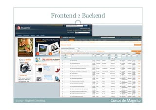 © 2013 – Gugliotti Consulting
Frontend e Backend
 