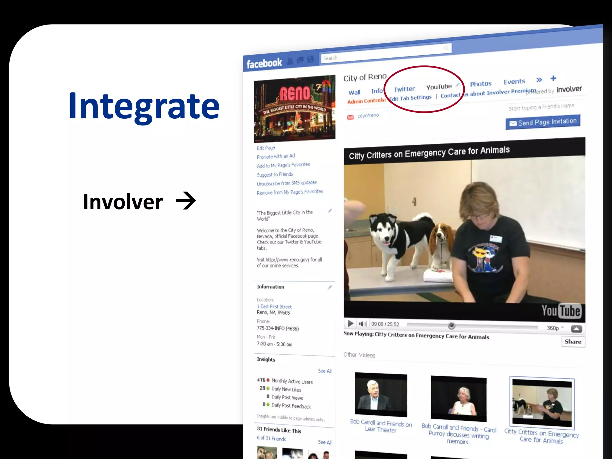 Integrate

Involver 
 