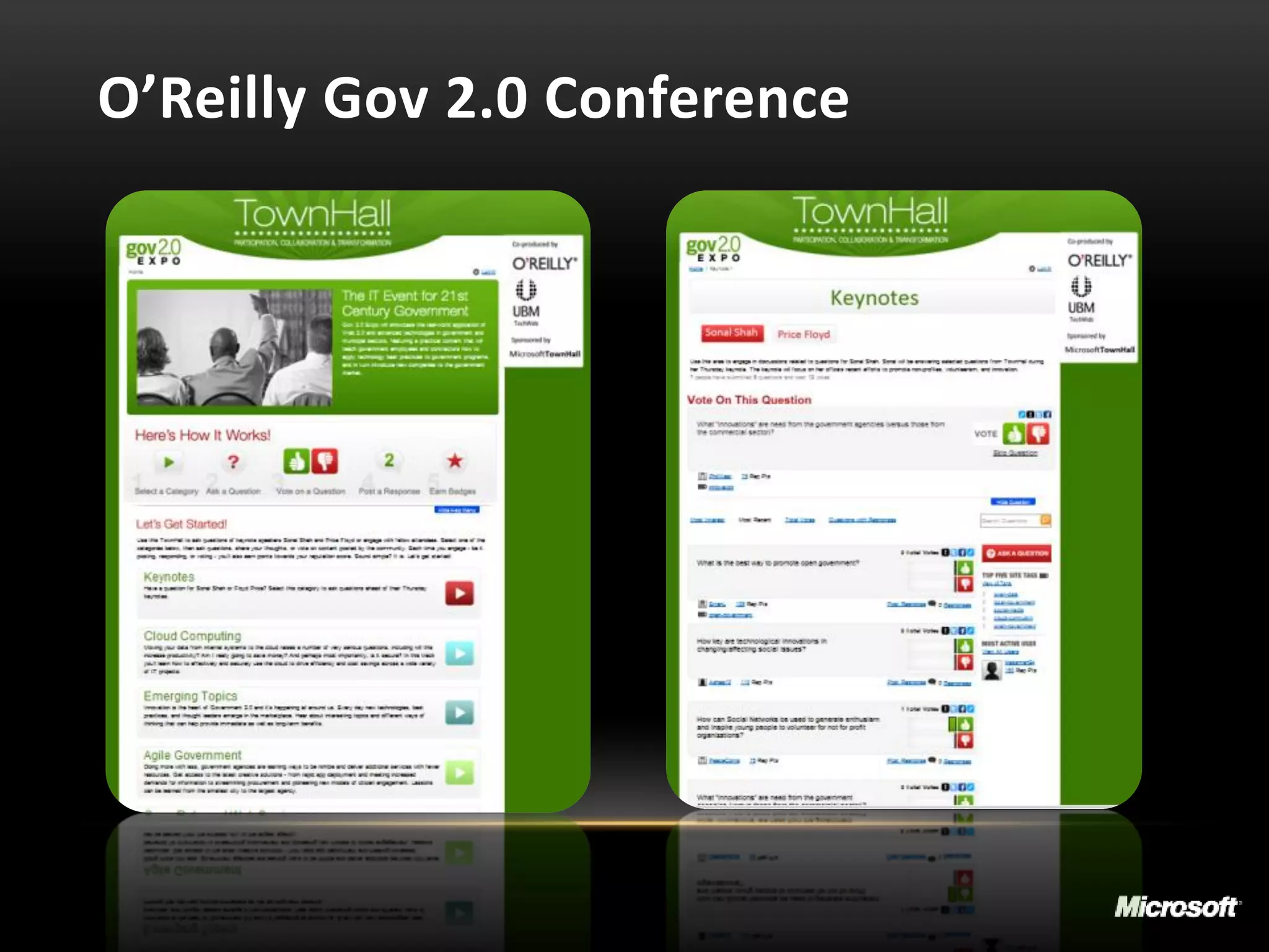 O’Reilly Gov 2.0 Conference
 