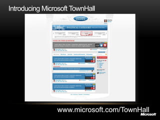Introducing Microsoft TownHall
 