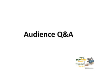 Audience Q&A
 
