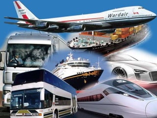 Desenvolvimento dos transportes
 Reduziu os custos e o tempo de deslocação.
 