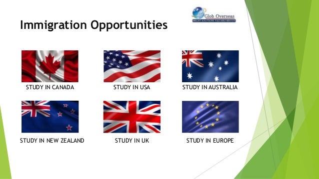 Immigration Opportunities
STUDY IN CANADA
STUDY IN EUROPE
STUDY IN USA
STUDY IN UK
STUDY IN AUSTRALIA
STUDY IN NEW ZEALAND
 