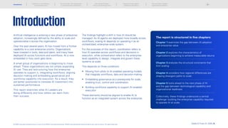 Introduction
Artificial intelligence is entering a new phase of enterprise
adoption, increasingly defined by the ability to scale and
operationalize it across the organization.
Over the past several years, AI has moved from a frontier
capability to a core enterprise priority. Organizations
have invested in tools, data and talent, and many have
deployed AI across functions and workflows. AI is now
embedded in how work gets done.
A small group of organizations is beginning to move
ahead. These organizations are not simply expanding
AI use. They are restructuring how the enterprise
operates to support it, integrating workflows, aligning
decision-making and embedding governance and
workforce capability into execution. As a result, they
are better positioned to translate AI investment into
sustained performance.
This report examines what AI Leaders are
doing differently and how others can learn from
their success.
The findings highlight a shift in how AI should be
managed. As AI agents are deployed more broadly across
workflows, scaling AI depends on operating it as an
orchestrated, enterprise-wide system.
For the purposes of this report, coordination refers to
how AI operates across workflows and decisions in
execution, while orchestration refers to the enterprise-
level capability to design, integrate and govern these
systems at scale.
This depends on three conditions:
•	
Moving from pilots to AI-enabled operating models
that integrate workflows, data and decision-making
•	
Embedding governance as a prerequisite for scale,
enabling trust, control and coordination
•	
Building workforce capability to support AI-enabled
execution
These elements should be aligned to enable AI to
function as an integrated system across the enterprise.
The report is structured in five chapters:
Chapter 1 examines the gap between AI adoption
and enterprise value
Chapter 2 explores the characteristics of
organizations beginning to achieve measurable returns
Chapter 3 analyzes the structural constraints that
limit scaling
Chapter 4 considers how regional differences are
shaping divergent paths to scale
Chapter 5 looks ahead to the next phase of AI
and the gap between technological capability and
organizational readiness
Collectively, these findings underscore a central
challenge: building the enterprise capability required
to operate AI at scale.
Global AI Pulse Q1 2026 | 8
Scaling AI is not translating
into enterprise value
The new divide: From deployment
to enterprise-wide orchestration
Why scaling AI breaks
without structural alignment
Scaling AI across regions:
Adapting to divergence
The next phase: Outpace
organizational readiness
© 2026 Copyright owned by one or more of the KPMG International entities. KPMG International entities provide no services to clients. All rights reserved.
Introduction
 