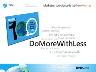 Powered by Wunderman
A WPP Company
Marketing turbulence is the New Normal
 
