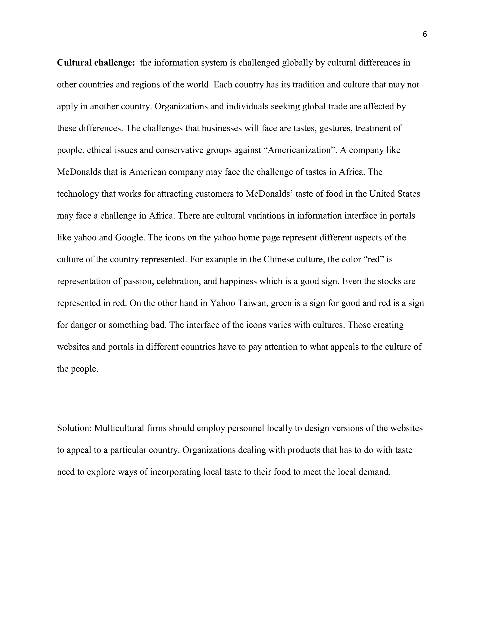 Global challenges in information systems Spring 2009, BIS 221 Mr ...