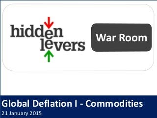 Global Deflation I - Commodities
21 January 2015
War Room
 