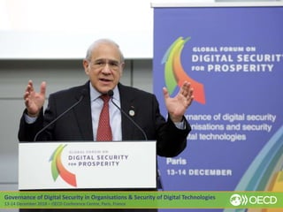 Governance of Digital Security in Organisations & Security of Digital Technologies
13-14 December 2018 – OECD Conference Centre, Paris, France
 