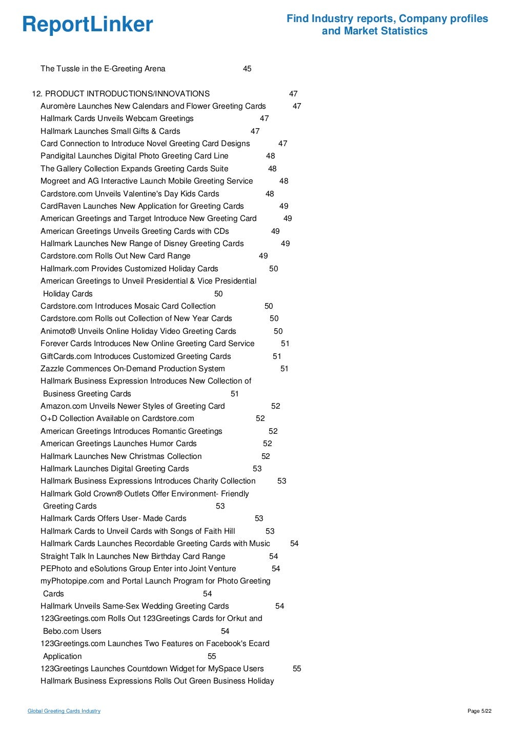 Global Greeting Cards Industry