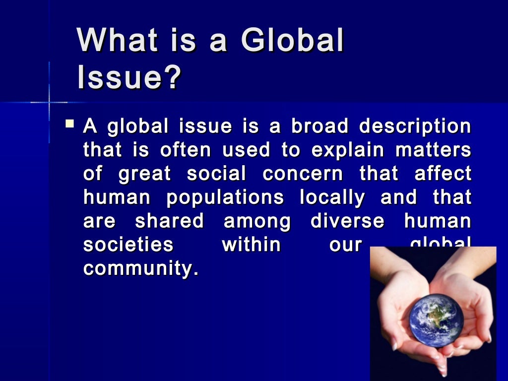 Global issues