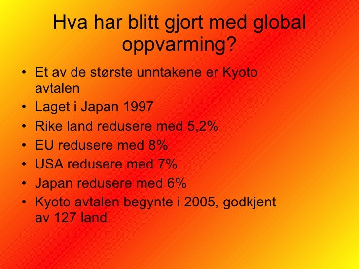 Essay om global oppvarming