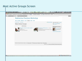 Most Active Groups Screen 
