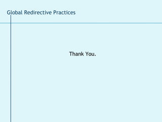 Global Redirective Practices Thank You.  