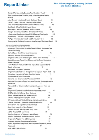 Global Seeds Industry | PDF