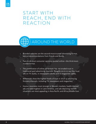 Global Trust in Advertising Report by Nielsen