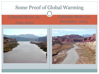 Colorado River, Az  June 2002 Colorado River, Az December  2003 Some Proof of Global Warming 