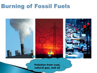 Pollution from coal,
natural gas, and oil
Pollution from coal,
natural gas, and oil
Pollution from coal,
natural gas, and oil
 