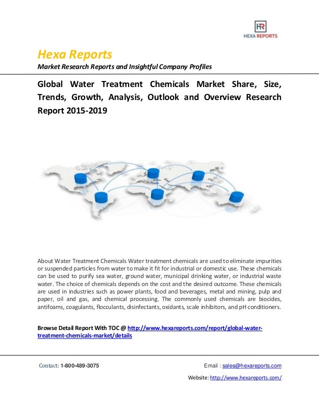 Global water treatment chemicals marketshare