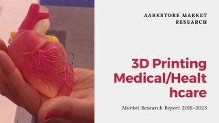 Global 3 d printing medical healthcare market research report 2019 2023