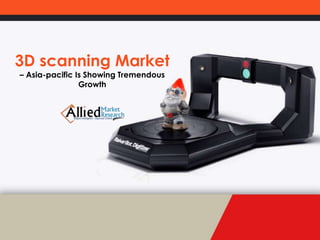 3D scanning Market
– Asia-pacific Is Showing Tremendous
Growth
 