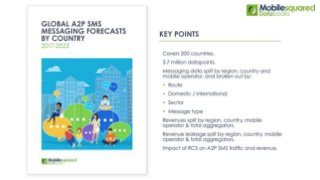Global A2P SMS Messaging Forecasts by Country, 2017-2022