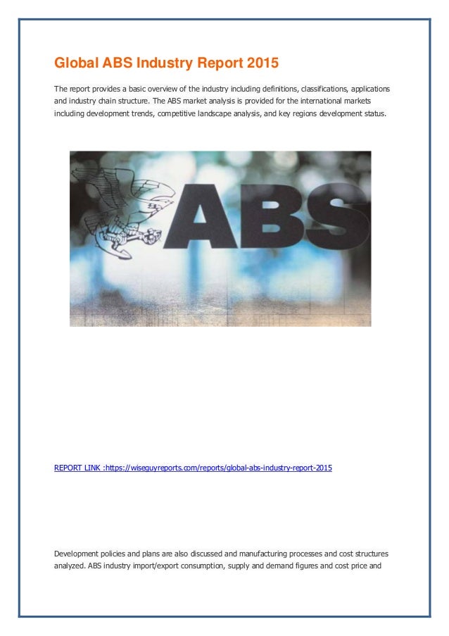Global abs industry report 2015