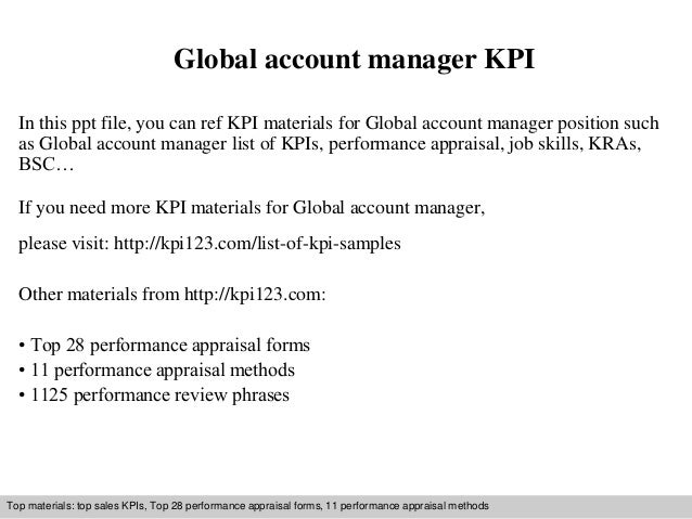 global account manager kpi in this ppt file you can ref kpi materials for global - Global Account Manager global account manager kpi in this ppt file you can ref kpi materials for global - Global Account Manager