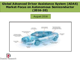 Global Advanced Driver Assistance System (ADAS)
Market-Focus on Autonomous Semiconductor
(2016-20)
August 2016
 