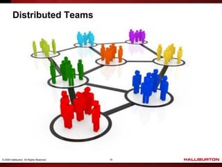 Distributed Teams




© 2009 Halliburton. All Rights Reserved.   16
 