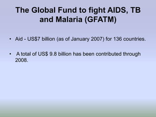 Global aid for development1