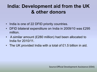 Global aid for development1