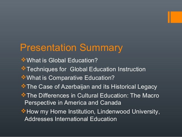 global and comparative education ppt education ppt presentation