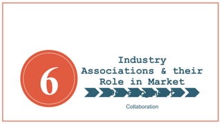 Industry
Associations & their
Role in Market
Development
Collaboration
6
 