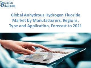 Global Anhydrous Hydrogen Fluoride
Market by Manufacturers, Regions,
Type and Application, Forecast to 2021
 