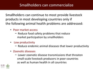 Global health and sustainable food security: Why the livestock sectors of developing countries matter