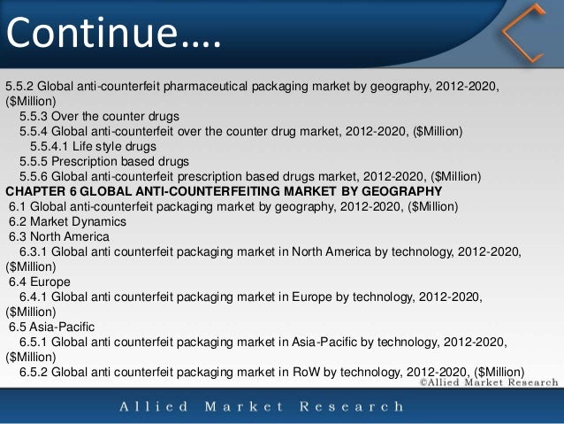 the global anti counterfeit packaging market It is estimated that the global anti-counterfeit packaging market would develop at a substantial cagr in the forthcoming years increasing demand for packed and trademarked products, growing . the global anti counterfeit packaging market It is estimated that the global anti-counterfeit packaging market would develop at a substantial cagr in the forthcoming years increasing demand for packed and trademarked products, growing .