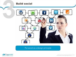 How do we architect for the connected economy 6 October 2014 
Arthur van den Boom | CTO Office | Capgemini Netherlands © 2014 
Build social 
18 
3Build social 
Put social as a design principle 
 