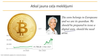 Avoti: shutterstock, google.com un www.ecb.europa.eu
Atkal jauna ceļa meklējumi
 