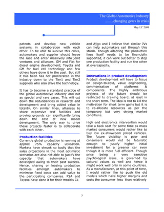 Global Auto Industry