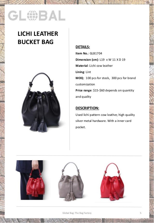 Global bag leather ladies bag catalogue