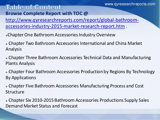 Bathroom Accessories 2015 global bathroom accessories market 2015 industry analysis, trends, gr… Bathroom Accessories 2015 global bathroom accessories market 2015 industry analysis, trends, gr…