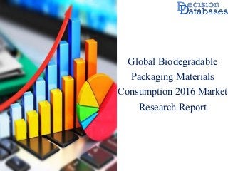 Global Biodegradable
Packaging Materials
Consumption 2016 Market
Research Report
 