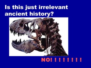 Is this just irrelevant
ancient history?
NO! ! ! ! ! ! ! !
 