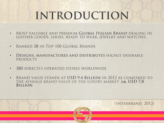 Global branding gucci
