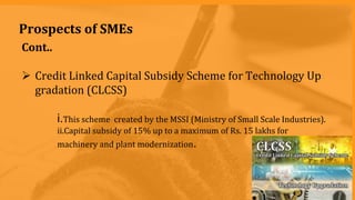 Micro Small and Medium Enterprise - Problems and Prospects in India | PPTX