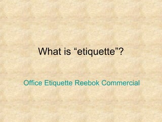 Global business etiquette | PDF