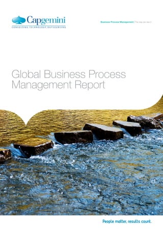 Business Process Management The way we see it




Global Business Process
Management Report
 